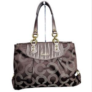 Coach Ashley Dotted Op Art Satchel